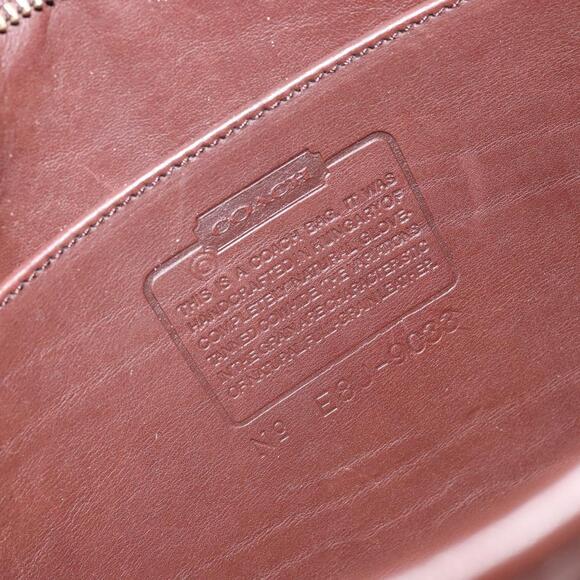 Coach Shoulder Bag Leather Dark Brown Auth 149672 - Picture 12 of 16